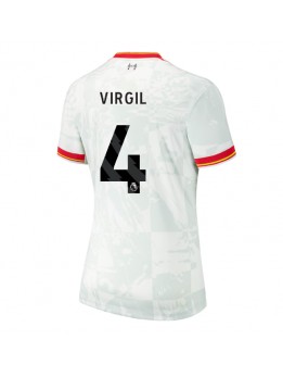 Liverpool Virgil van Dijk #4 Ausweichtrikot für Frauen 2024-25 Kurzarm